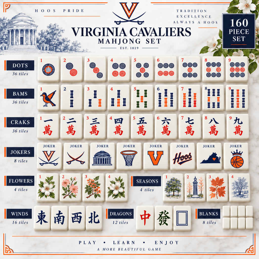 Premium VGCB Mahjong Tiles Set TNSM