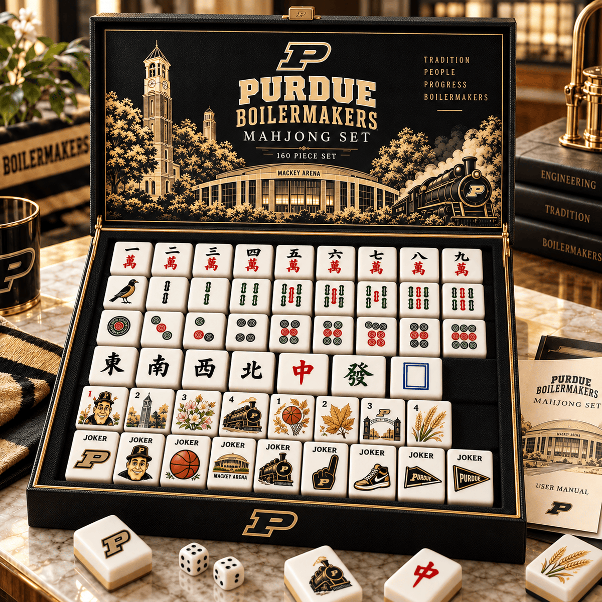Premium PDB Mahjong Tiles Set TNSM