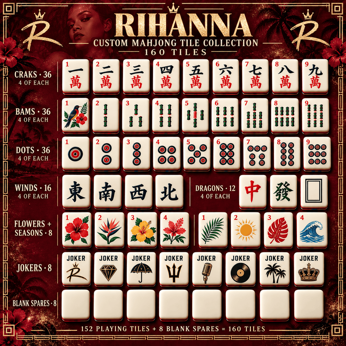 RHN Premium Mahjong Set – Game Night Edition PNPA
