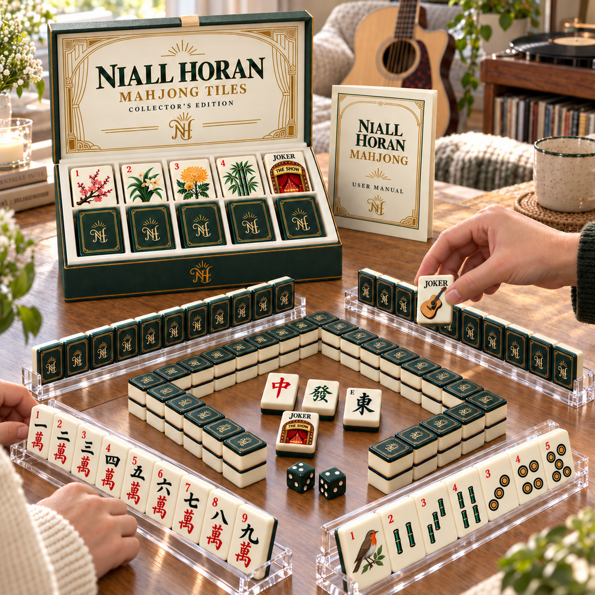Premium NHR Mahjong Tiles Set PVNA