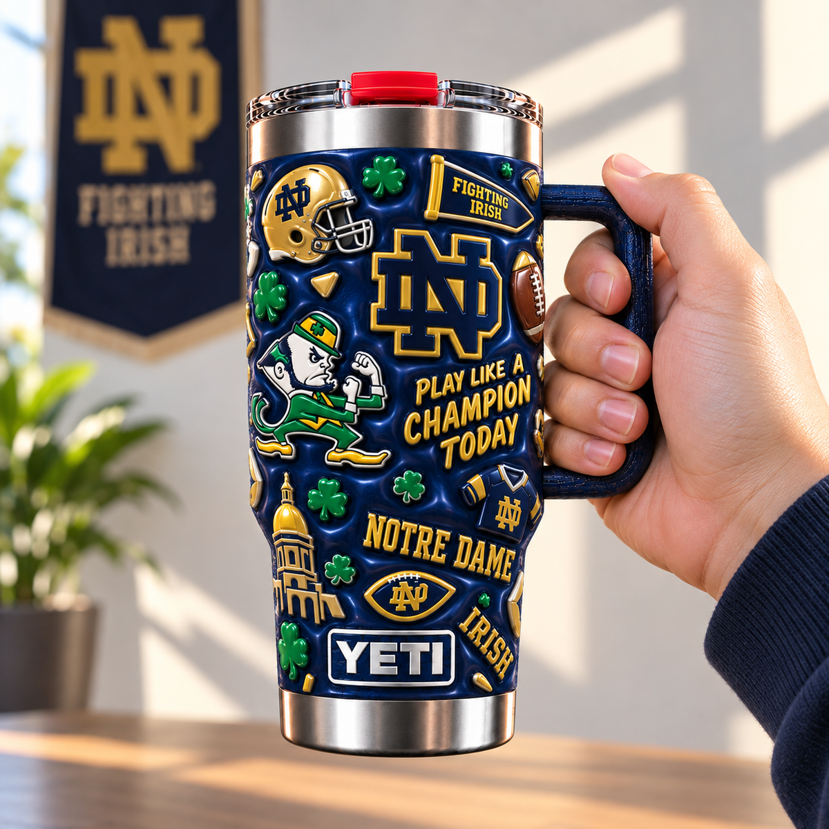 NDFI 40oz Glossy 3D Relief Tumbler NTTB