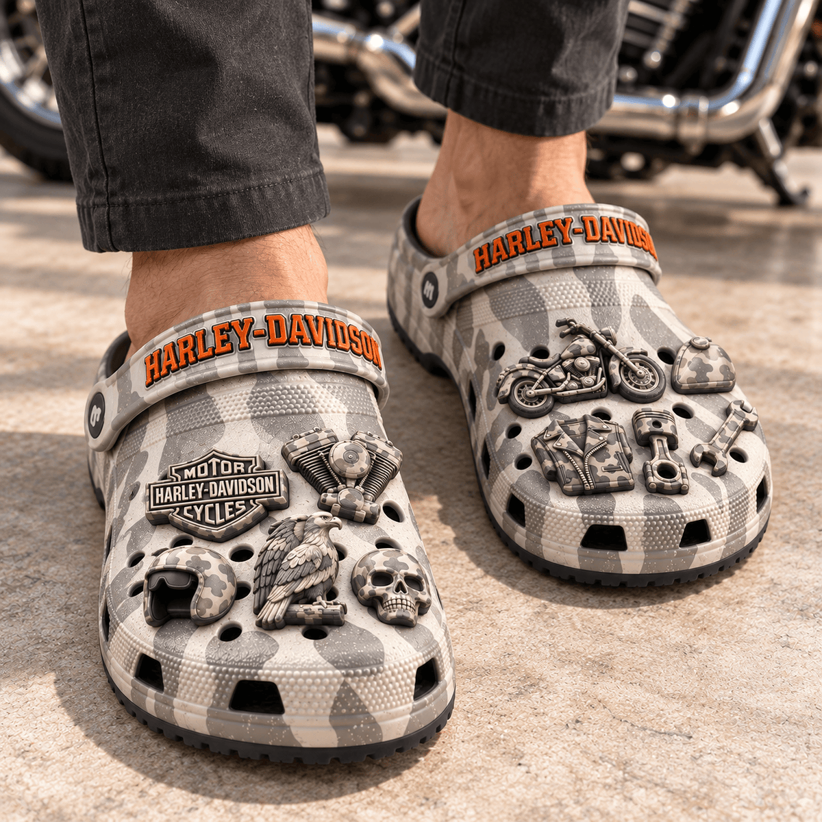 HLDV Premium Deer Camo Charm Clog PTKL
