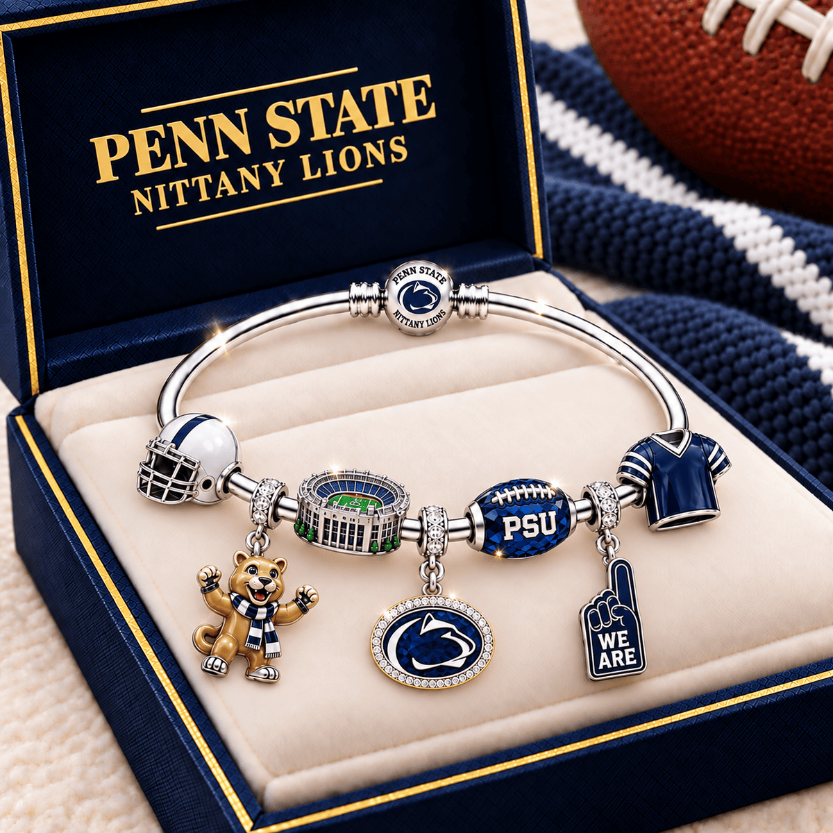 PSNL Silver Charm Bracelet Set TMH