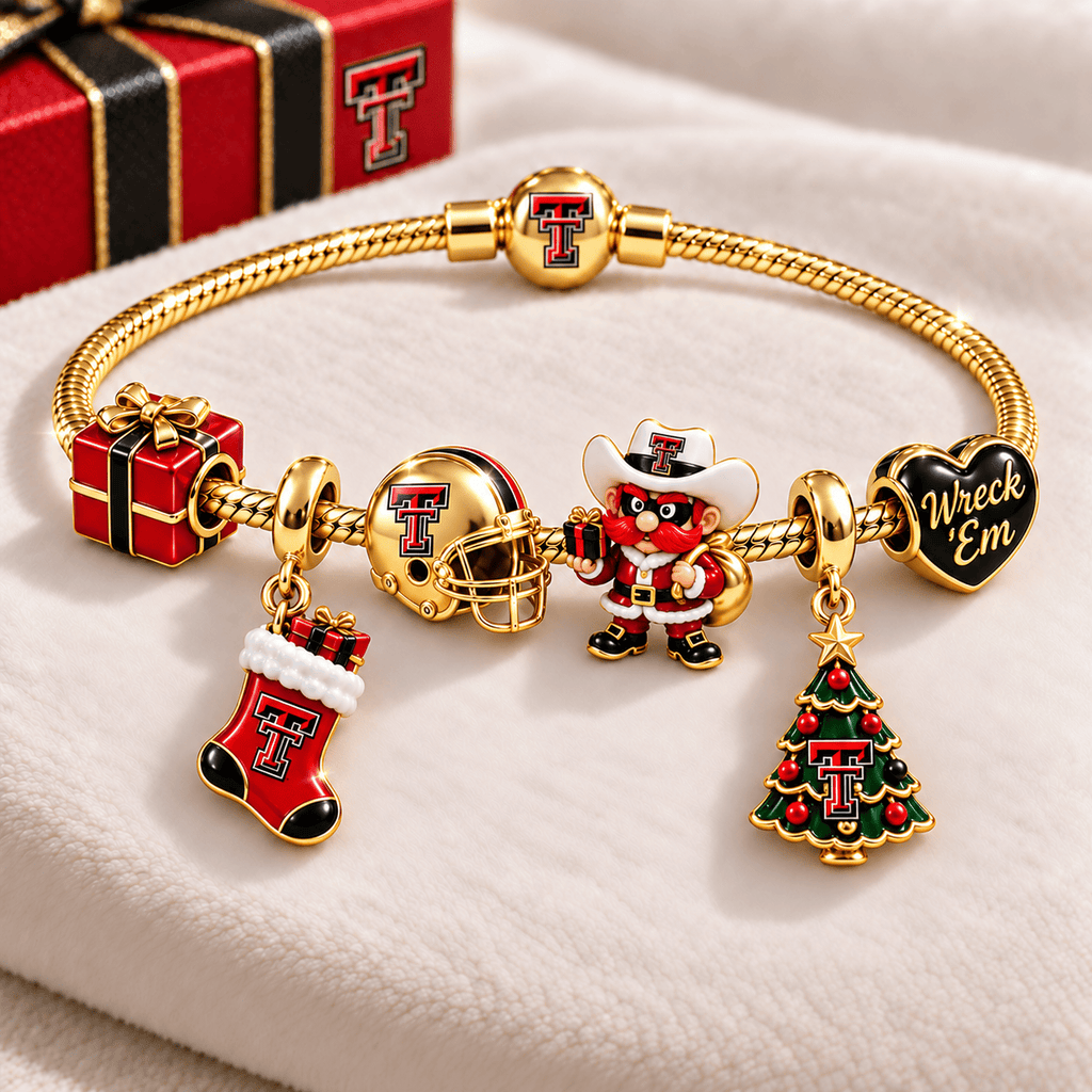 TTRR Gold Charm Bracelet Set TTTT