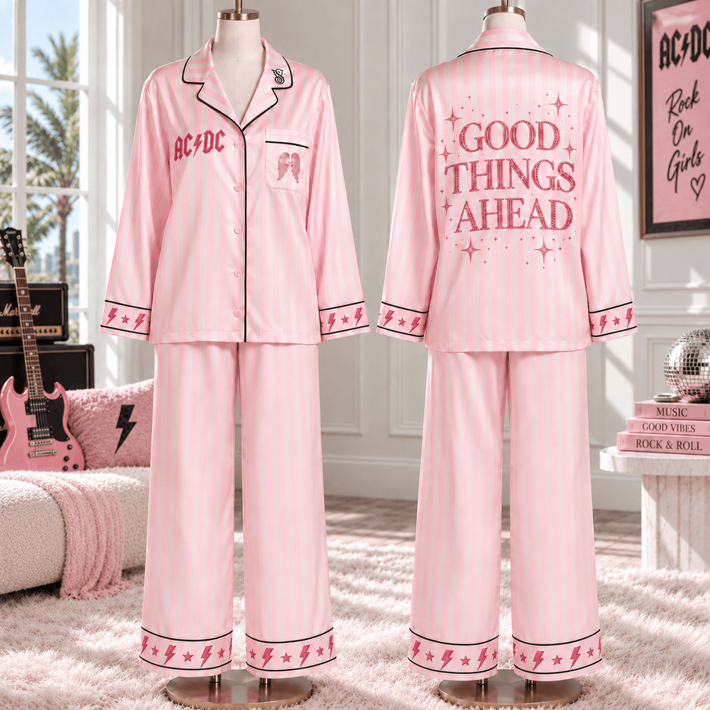 ADC Women’s Premium Signature Satin Pajama Set NTNA
